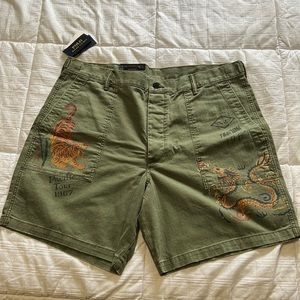 NWT Ralph Lauren army green “pacific tour” shorts.